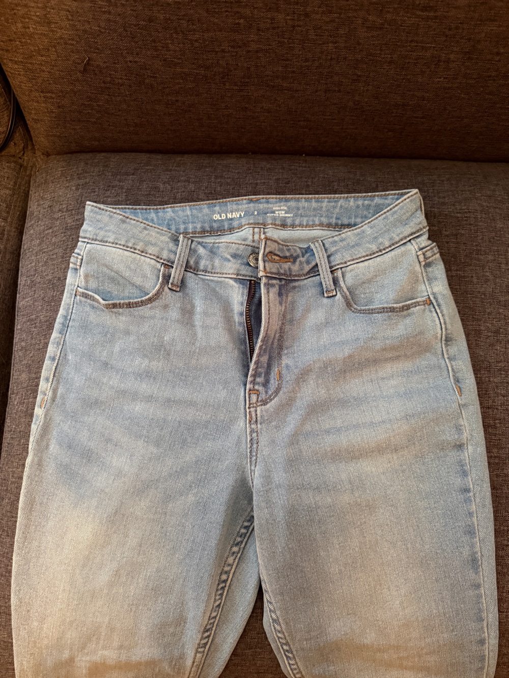 Old Navy Light Blue High-Rise Jeans - Skinny Leg